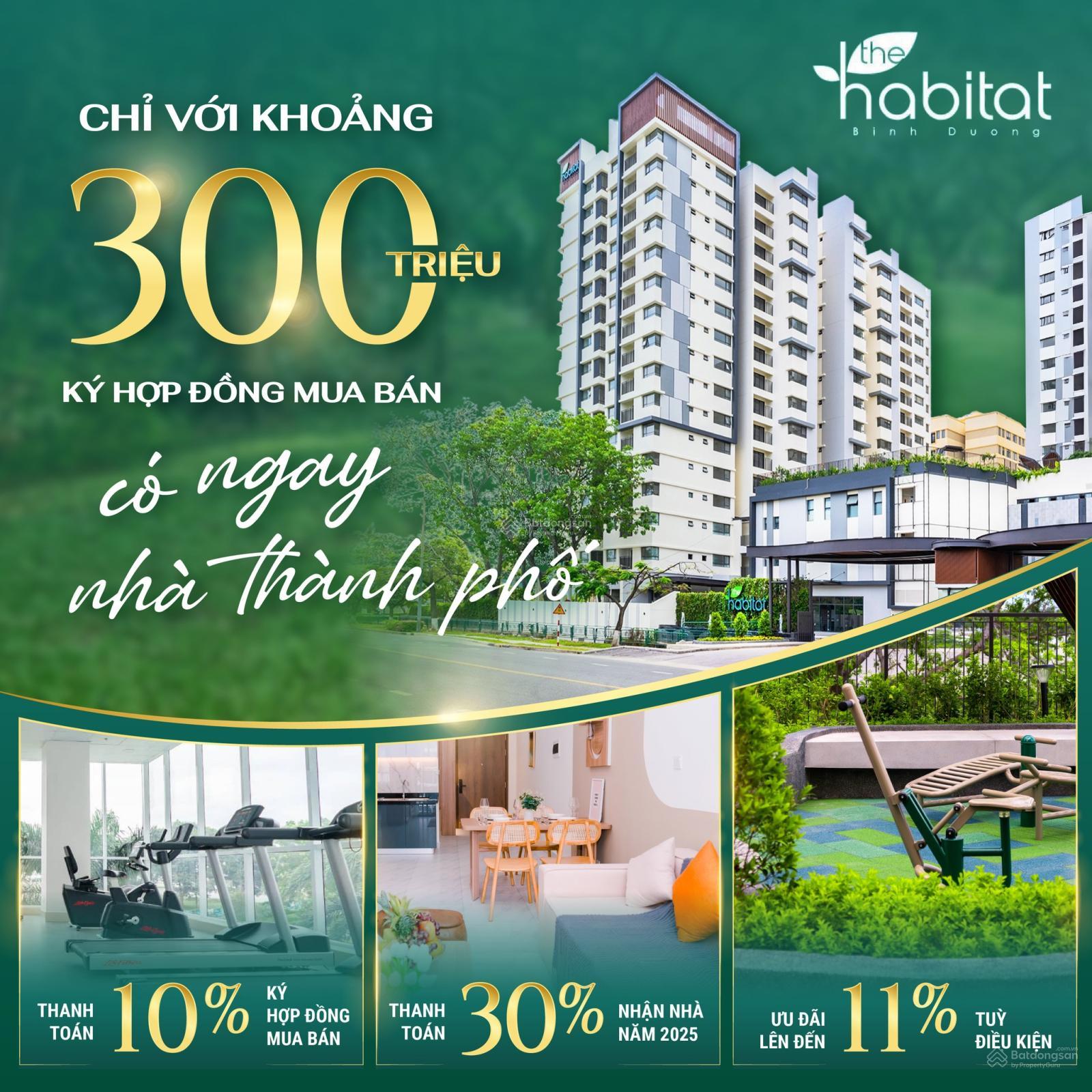 Căn hộ The Habitat Bình Dương 70.2m² giá 2.718 tỷ - Chiết khấu 10% hấp dẫn!