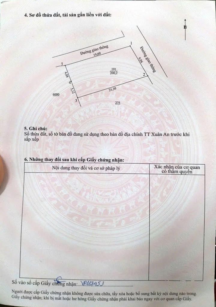 Đất Thổ Cư Khối 5 Xuân An 200m² giá 4 tỷ - Vị trí trung tâm thuận lợi!