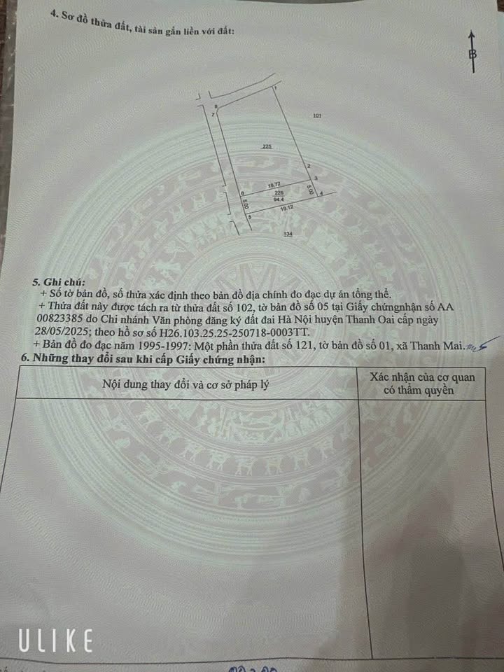 Đất nền thôn My Dương, xã Thanh Mai 94m² chỉ 40 triệu - Tiềm năng phát triển lớn!