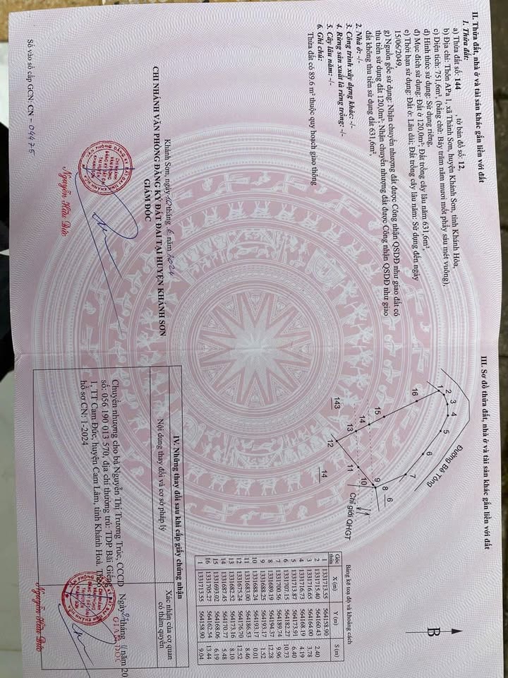 Đất thổ cư Khánh Sơn 752m² giá 450 triệu - Ôm góc 2 mặt đường lớn!