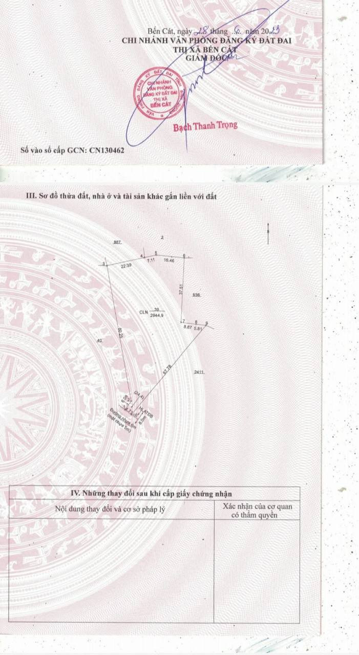 Đất sào An Điền Bến Cát 2900m² giá 2.9 tỷ - Cơ hội đầu tư sinh lời!