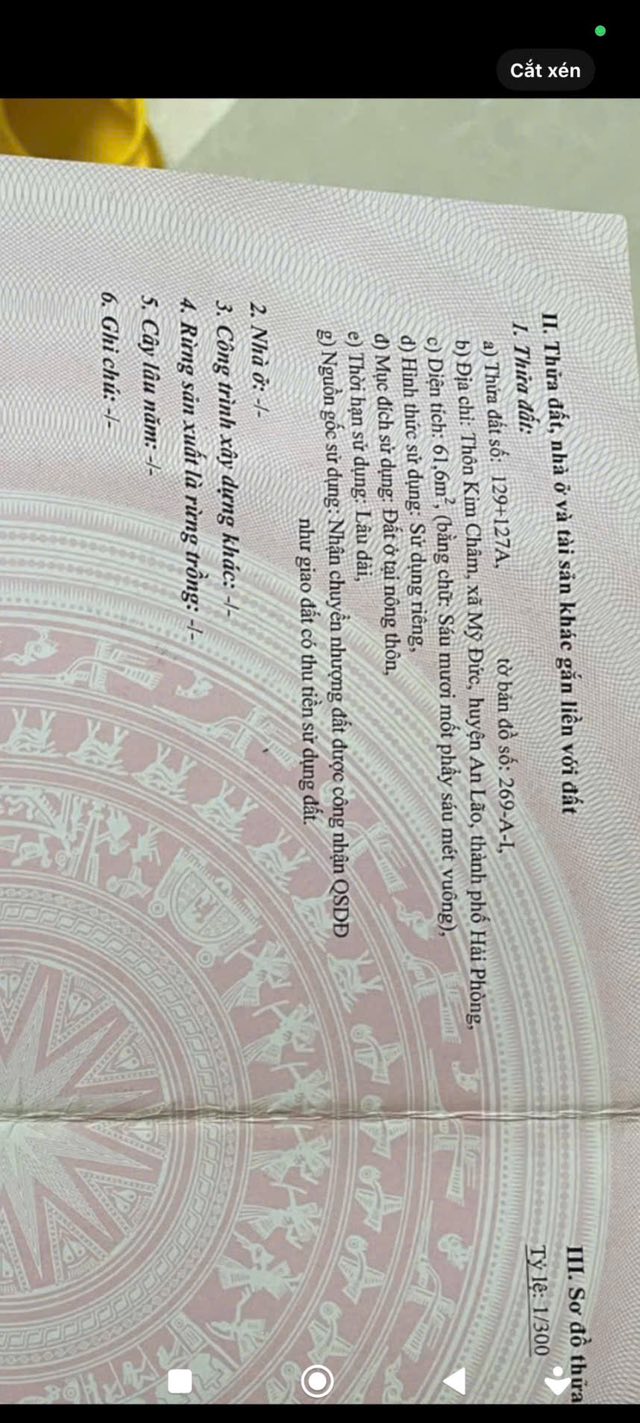 Đất Kim Châm - Mỹ Đức 62m² giá thỏa thuận - Ô tô đỗ cửa, pháp lý rõ ràng!