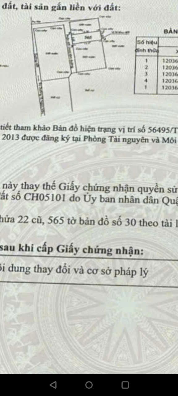 Lô đất Thới An quận 12 giá chỉ 1.3 tỷ - Sổ hồng chính chủ, ô tô vào tận nơi!