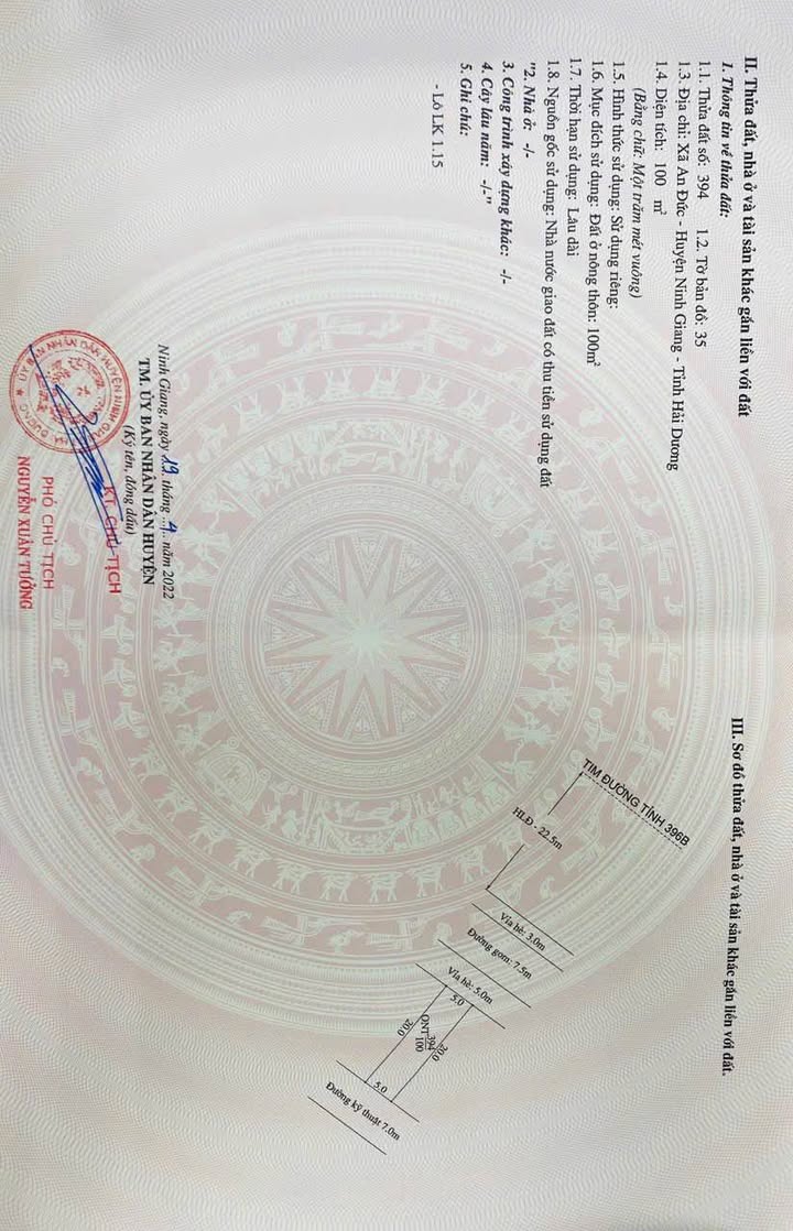 Đất nền thôn Kim Chuế, xã An Đức, 100m² giá 2.5 tỷ - Mặt tiền kinh doanh tuyệt vời!