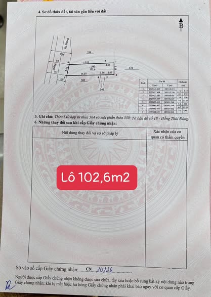 Đất nền dự án Hoàng Quế, Đông Triều 97,4m² - Pháp lý rõ ràng, đầu tư sinh lời!