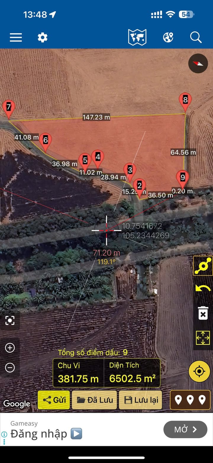 Đất thổ cư 6500m² mặt tiền đường Long Sơn - An Giang - Giá chỉ 300 triệu!