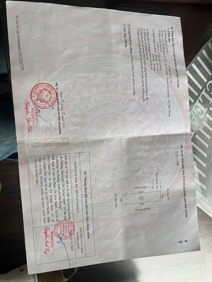 Đất nền trung tâm An Dương 83m² giá chỉ 2 tỷ - Đầu tư sinh lời ngay!