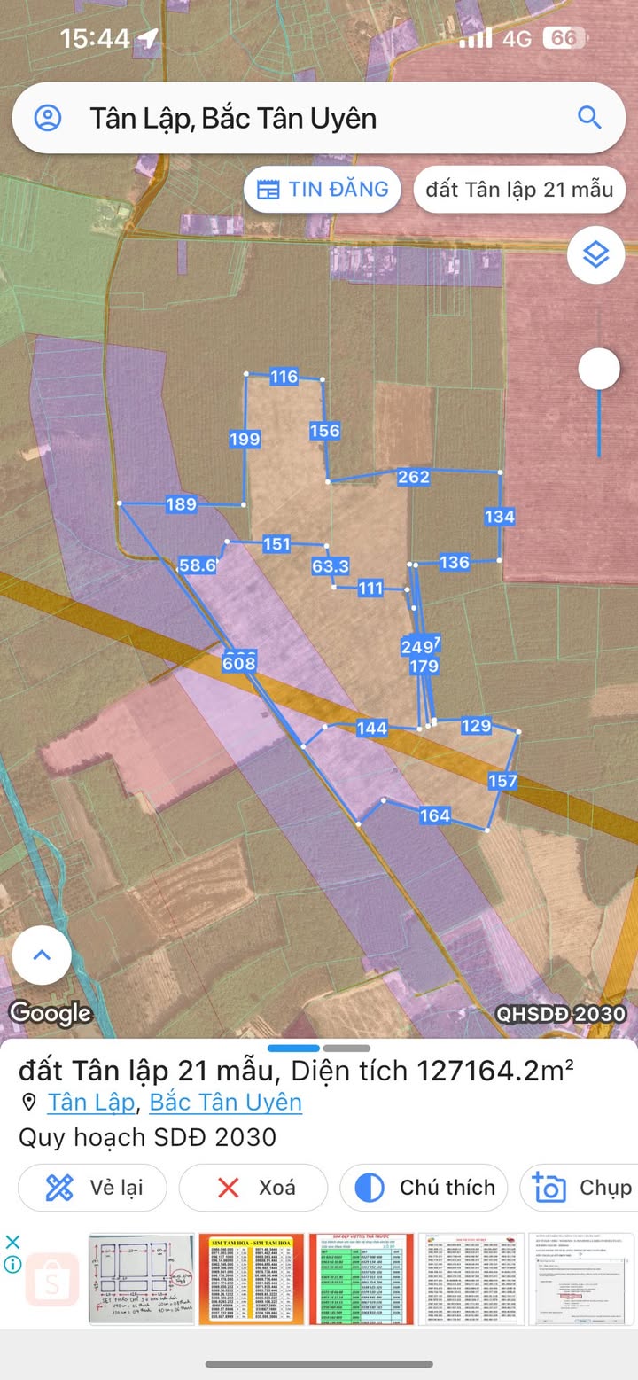 Đất nền Tân Lập, Tân Uyên 210.000m² giá 34.65 tỷ - Đầu tư sinh lời ngay!