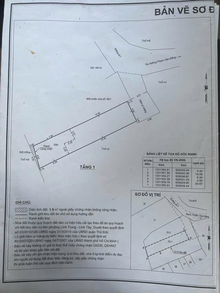 Đất Linh Tây Thủ Đức 93m² giá 6 tỷ - Cơ hội đầu tư không thể bỏ qua!