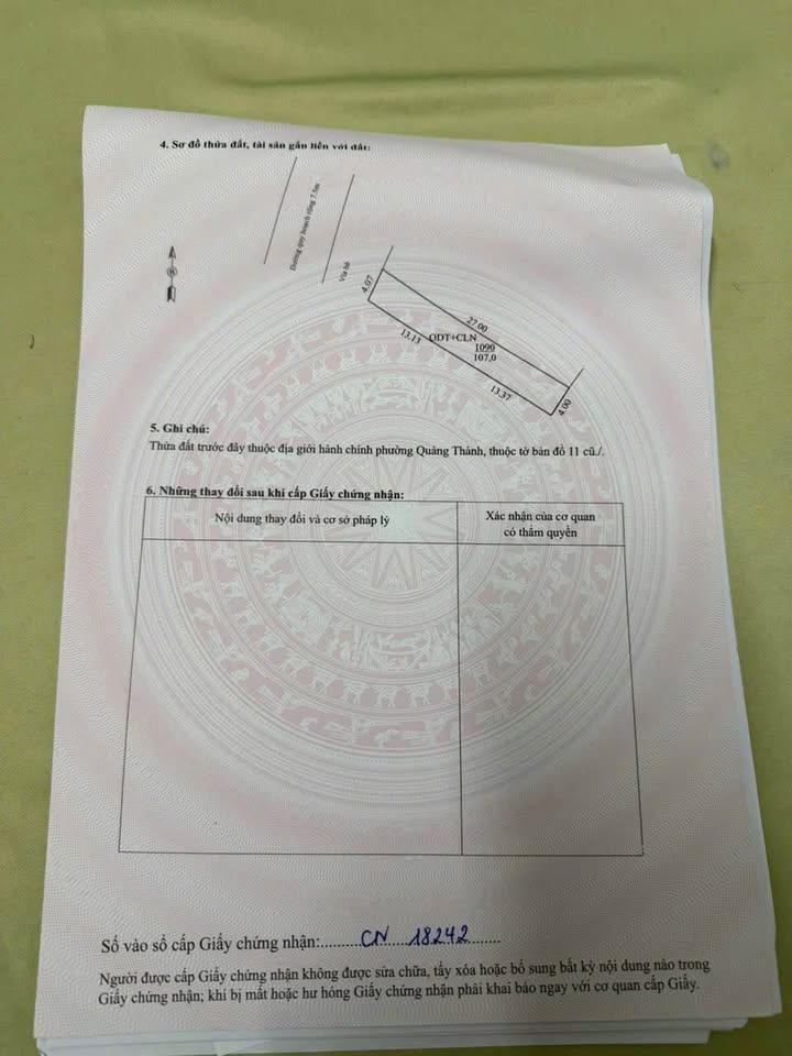 Đất Kinh Doanh Sầm Uất Phường Quảng Thành 107m² Giá 4 Tỷ - Đầu Tư Sinh Lời Ngay!