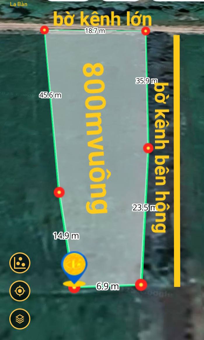 Đất nền 800m² mặt tiền kênh lớn tại Trà Vinh - Giá chỉ 250 triệu