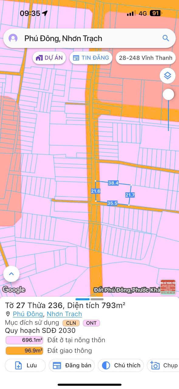 Đất nền Nhơn Trạch 132m² giá 2.65 tỷ - Gần trường học, đường lớn xe tải