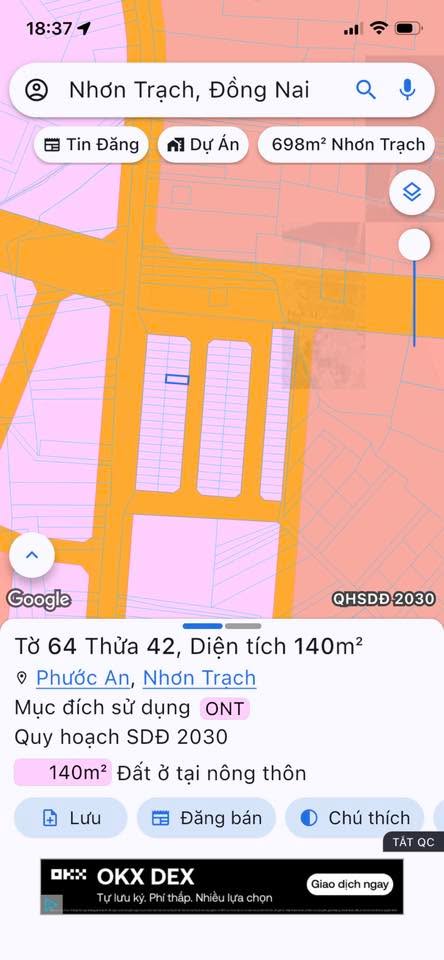 Lô đất tái định cư Phước An 140m² giá 2.8 tỷ - Đầu tư sinh lời ngay!