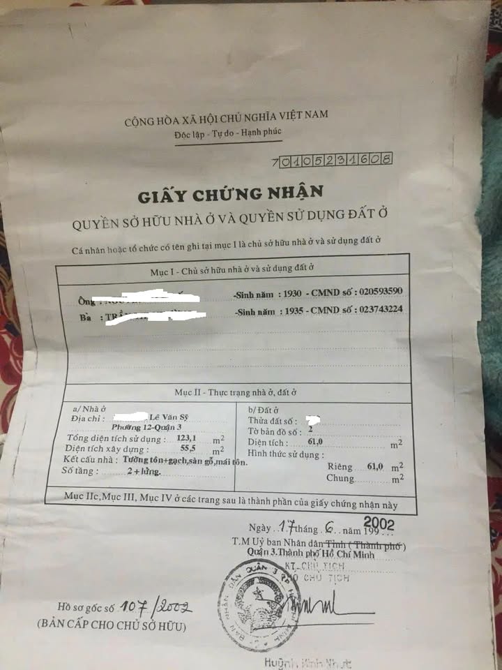 Nhà phố Lê Văn Sỹ, Quận 3 - Diện tích 61m², giá 12.5 tỷ - Căn góc thoáng, đầu tư sinh lời cao!