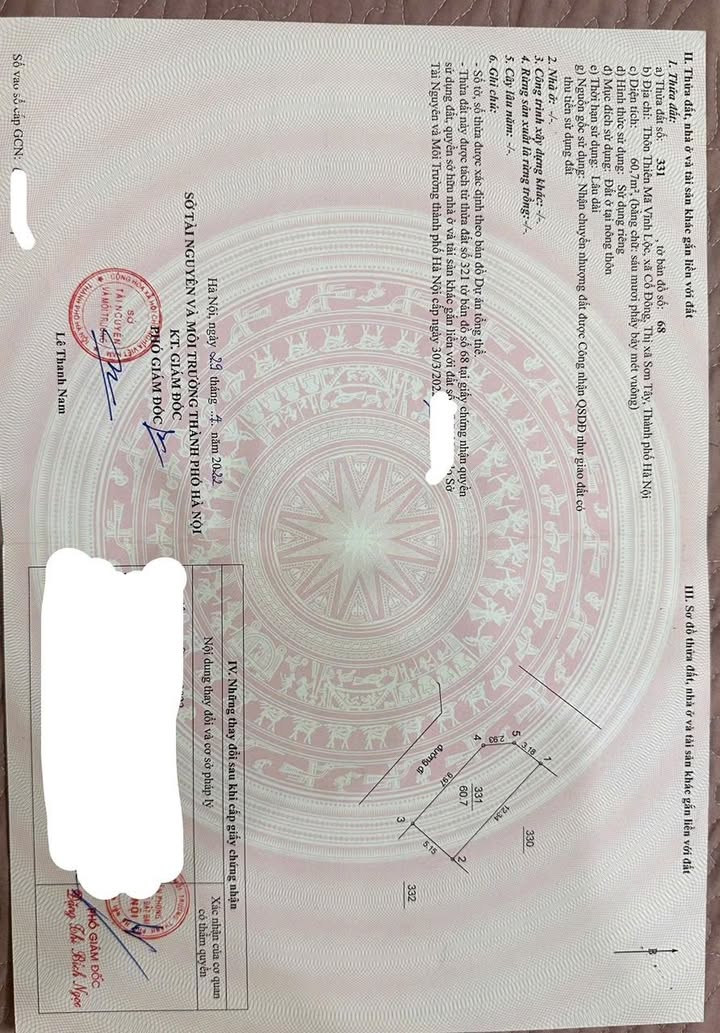 Đất nền Cổ Đông, Sơn Tây 60.7m² giá 2.6 tỷ - Đường thông ô tô tránh nhau!