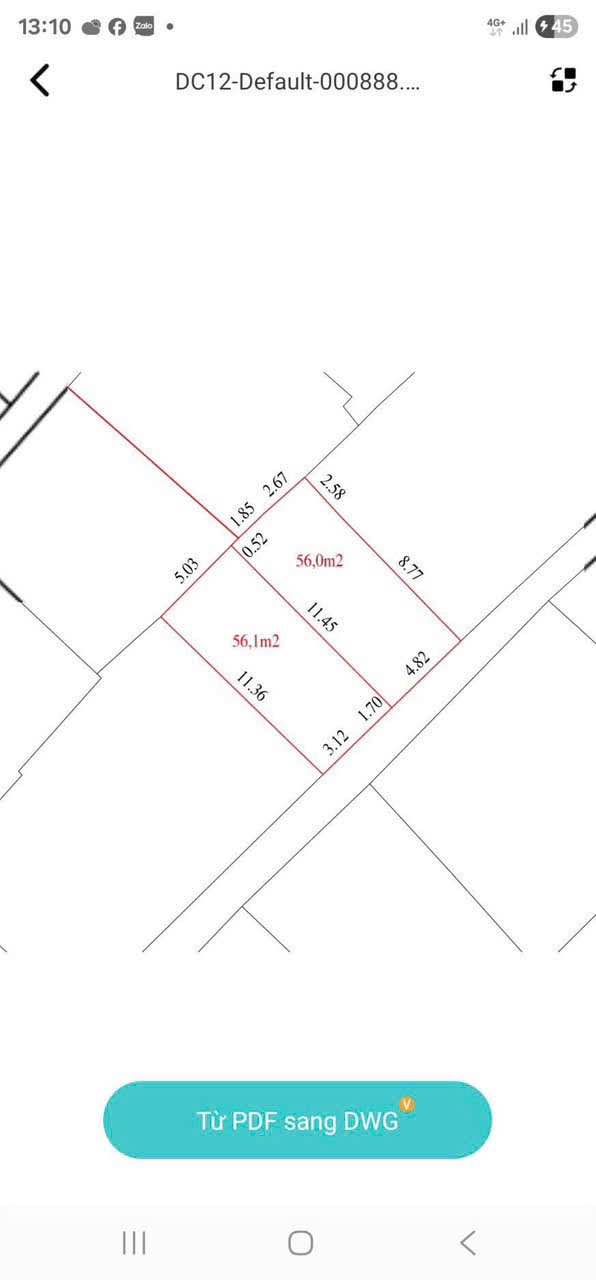 Đất nền trong ngõ VF3, Tân Hồng, Từ Sơn 56m² giá 3 tỷ - Cơ hội đầu tư hấp dẫn!