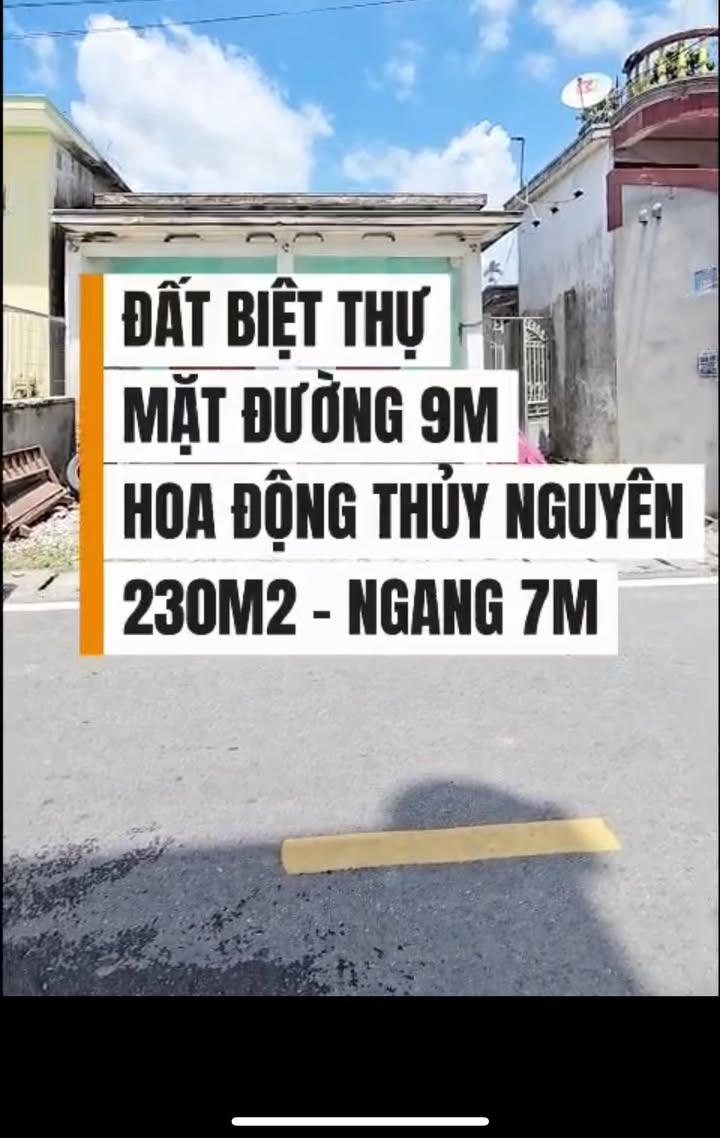 Đất biệt thự Hoa Động, Thủy Nguyên 232m² giá thỏa thuận - Cơ hội đầu tư lý tưởng!