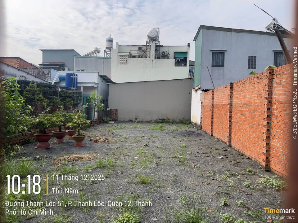 Đất thổ cư Thạnh Lộc 168m² giá 8.8 tỷ - Sổ hồng riêng công chứng ngay!