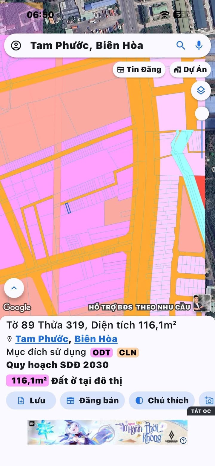 Đất nền Tam Phước Biên Hòa 115m² giá 1.1 tỷ - Đầu tư sinh lời ngay!