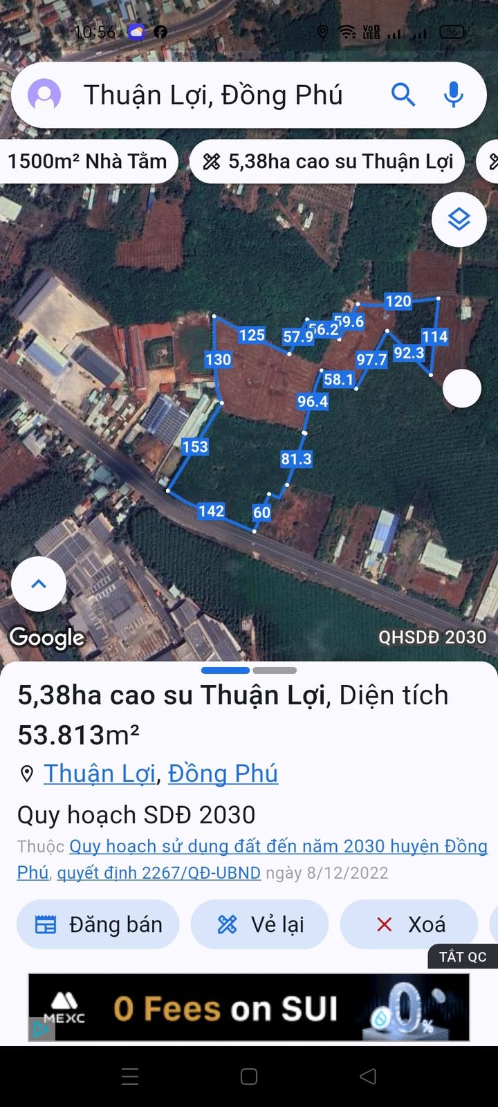 Đất Farm 5,4ha tại Thuận Lợi, Đồng Phú - Giá 60 tỷ, Tiềm năng đầu tư lớn!