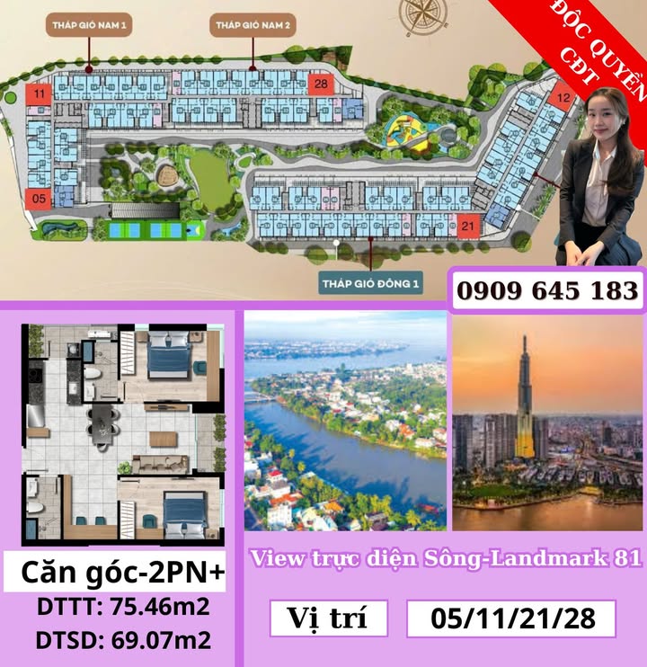 Căn hộ The Gió Riverside Dĩ An 75m² giá từ 3.6 tỷ - Nhận ưu đãi hấp dẫn!