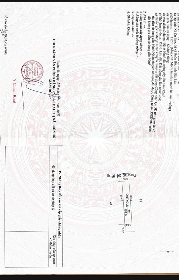 Đất nền chính chủ phường Cư Bao, Buôn Hồ 150m² giá chỉ 300 triệu - Đầu tư sinh lời ngay!