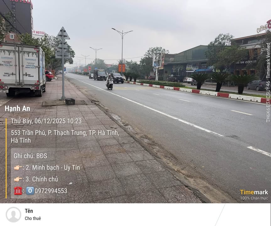 Đất lô góc Trần Phú, TP Hà Tĩnh 205m² giá 6.56 tỷ - Cơ hội đầu tư hiếm có!