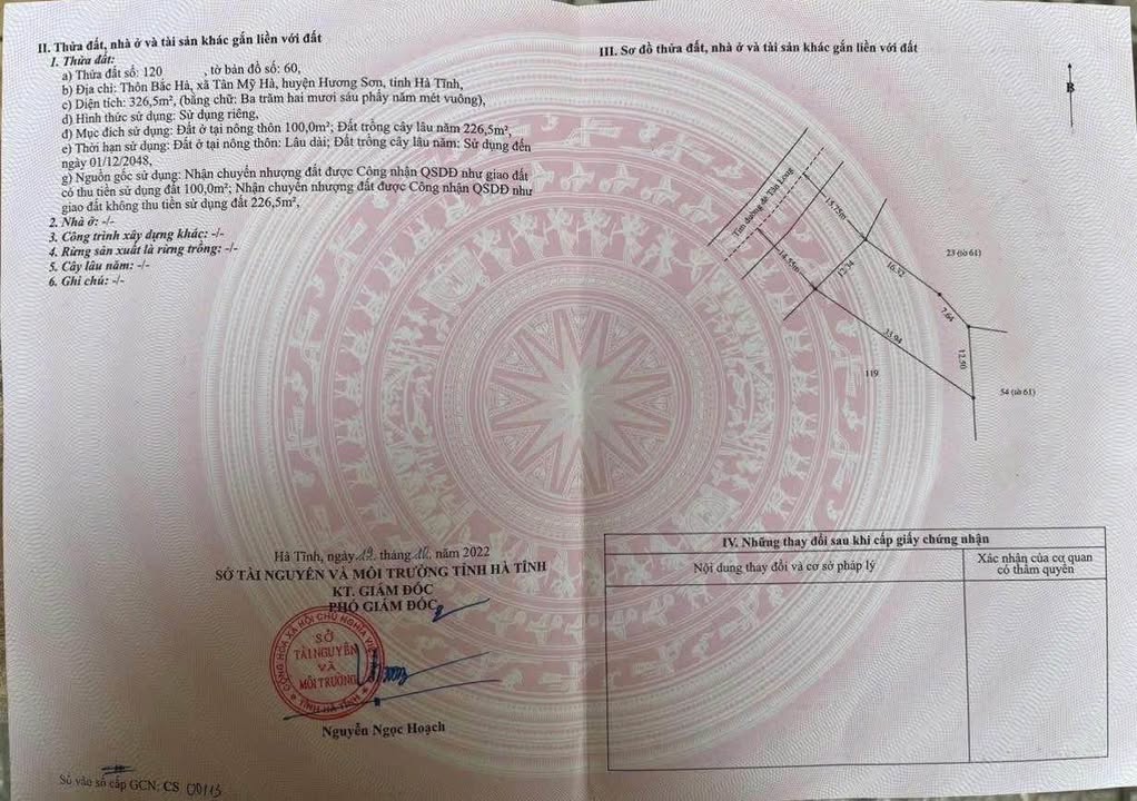 Đất nền Tân Mỹ Hà 326,5m² - Vị trí đẹp, đầu tư sinh lời!