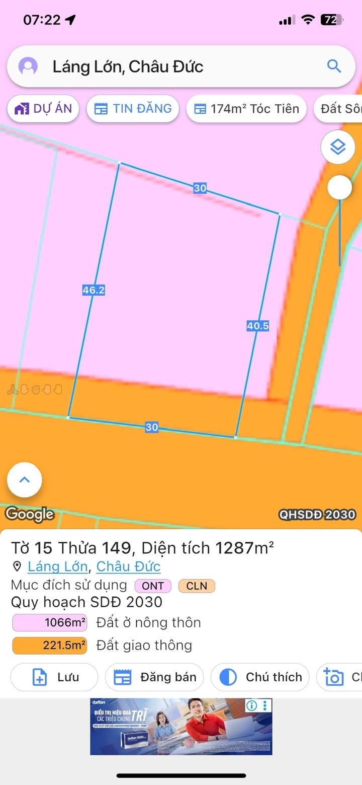 Đất nền mặt tiền đường Mỹ Xuân - Ngãi Giao, 1350m² giá chỉ 10.5 tỷ - Đầu tư sinh lời cao!