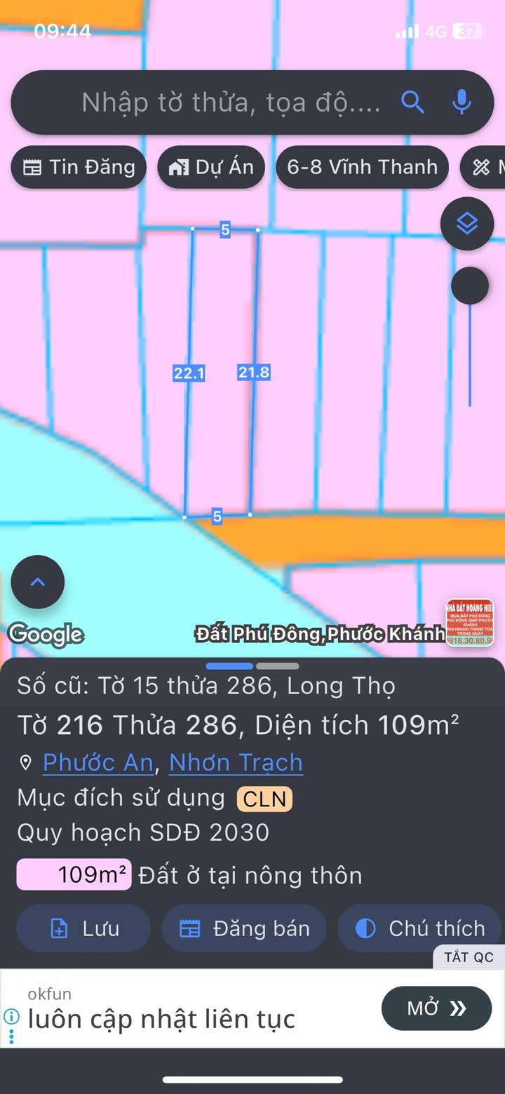 Đất nền 110m² Ấp 2 Long Thọ Nhơn Trạch giá chỉ 800 triệu - Cơ hội đầu tư hiếm có!