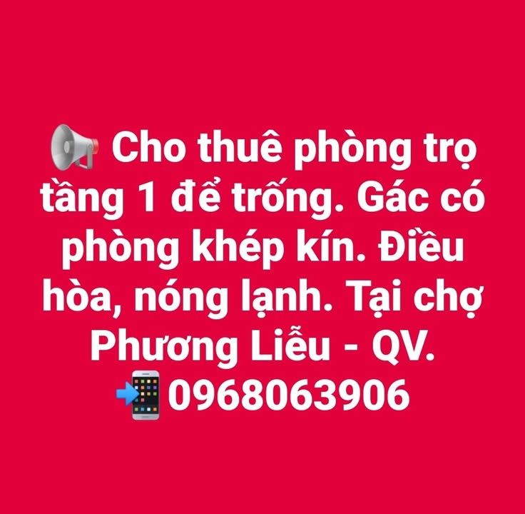 Phòng trọ cho thuê tại Phương Liễu, Quế Võ - Gác khép kín, đầy đủ tiện nghi