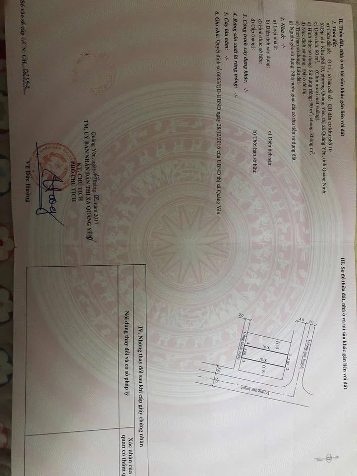 Đất nền Quảng Yên 90m² giá 2.3 tỷ - Đường ngõ thông thoáng, vị trí đẹp!