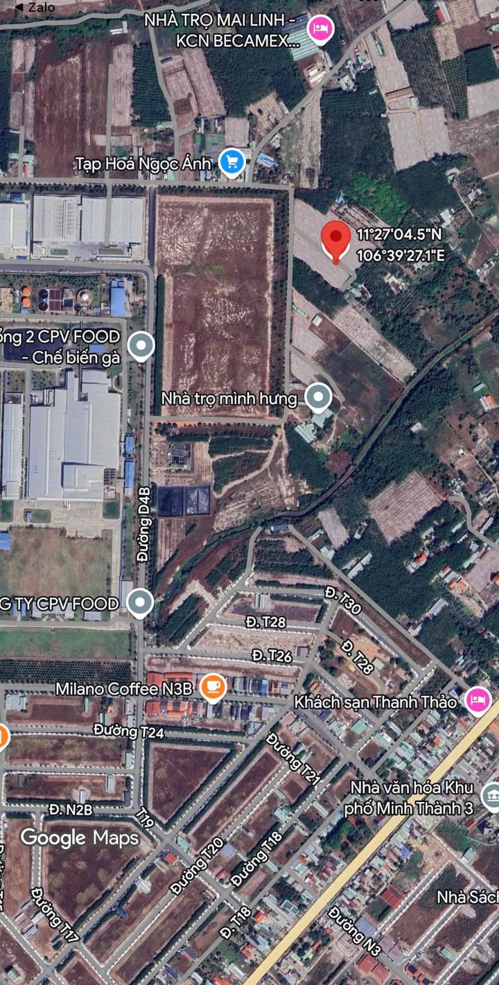 Đất nền Chơn Thành 225m² giá 600 triệu - Cơ hội vàng cho đầu tư!