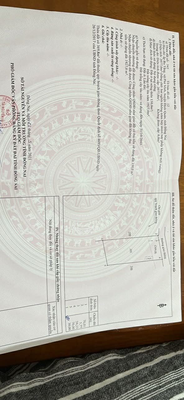 Đất Phú Vinh, Định Quán 2100m² giá 1.8 tỷ - Tiềm năng làm nhà vườn, nuôi yến!