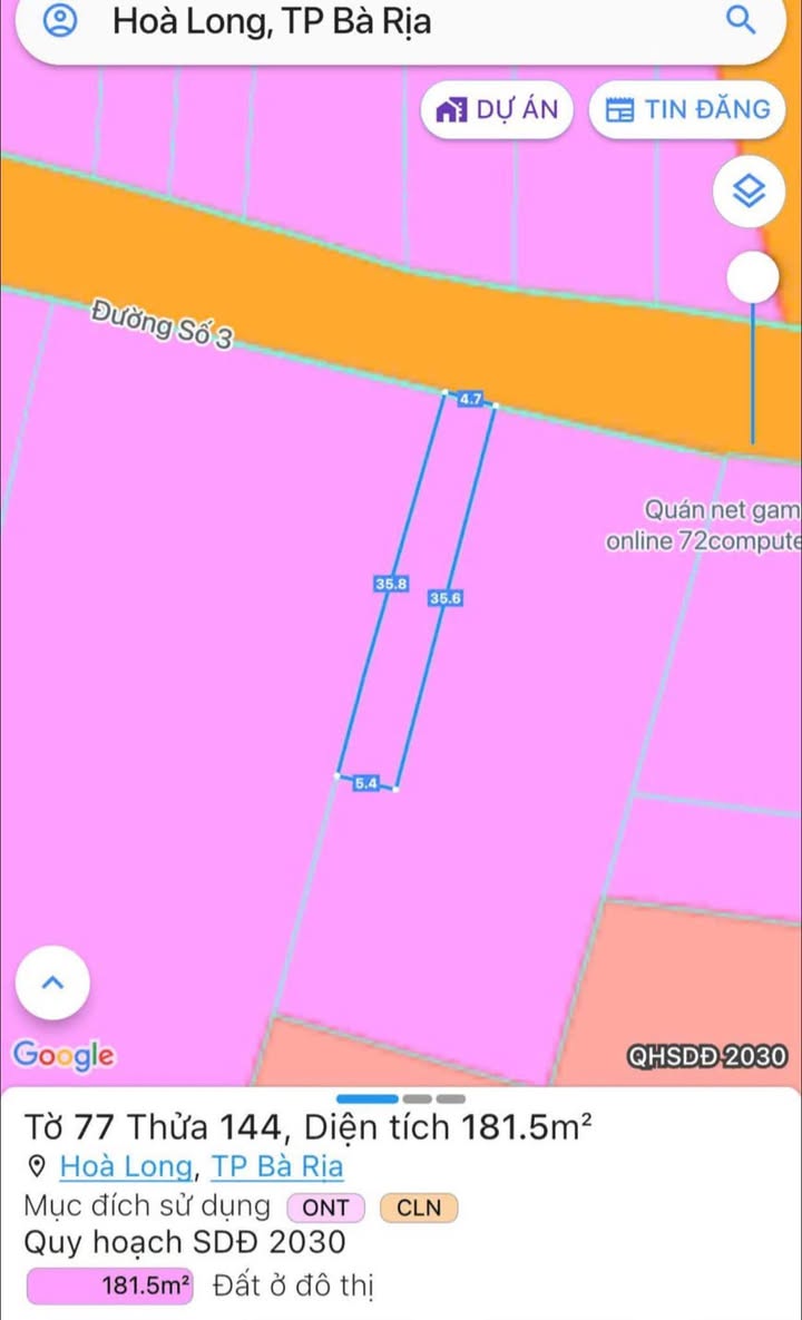 Nhà cấp 4 có gác lửng tại đường số 3, phường Tam Long, Bà Rịa - Vũng Tàu 161m² giá 2.5 tỷ - Đầu tư sinh lời ngay!