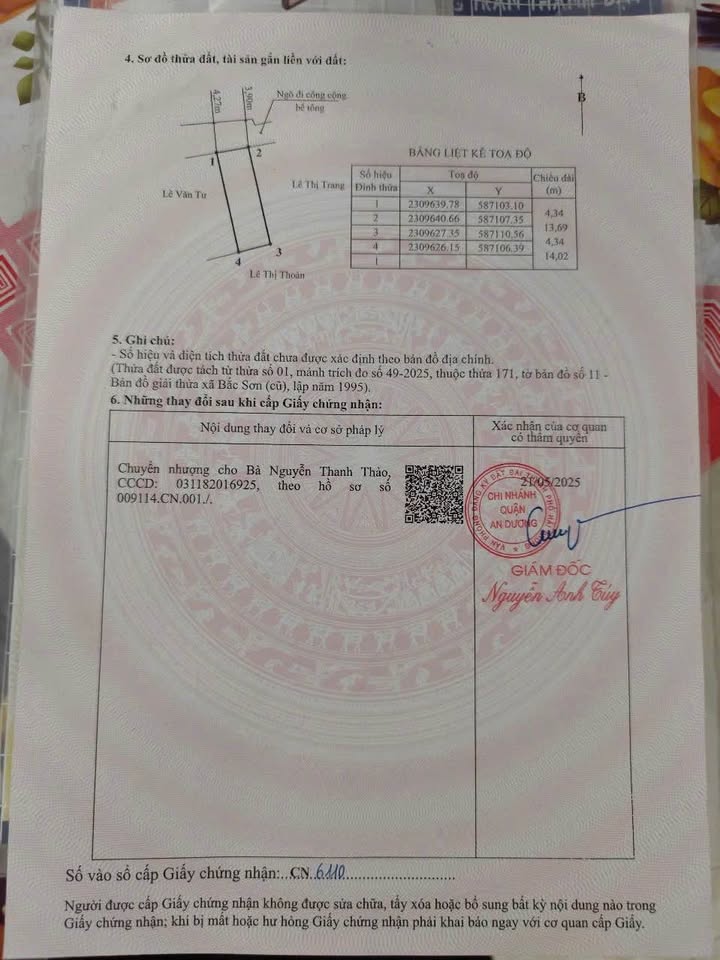 Đất nền khu phố 2, Bắc Sơn, An Dương 60m² giá 1.4 tỷ - Tiềm năng đầu tư cao!