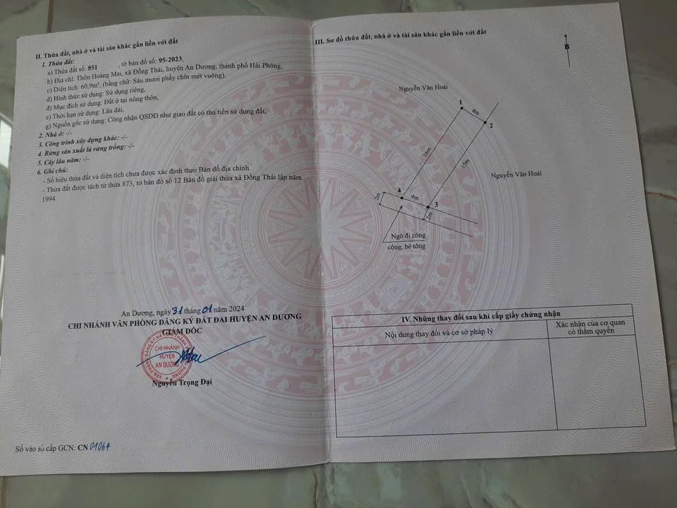 Lô đất 60m² tại TDP Hoàng Mai, An Hải giá 1.8 tỷ - Đường rộng ô tô đỗ cửa!