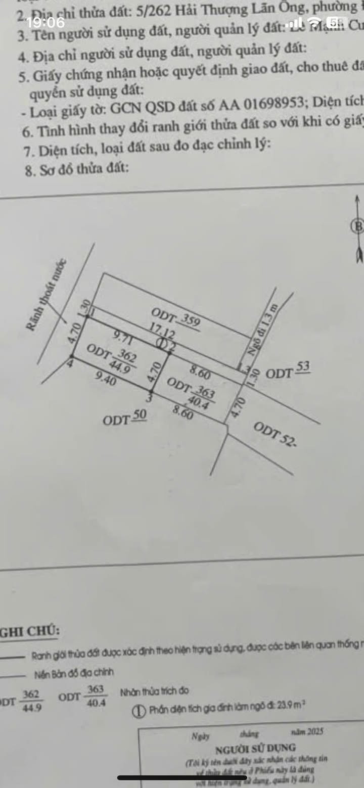 Nhà riêng Quảng Thắng, Thanh Hóa 40m² giá 1.325 tỷ - Chính chủ bán gấp!