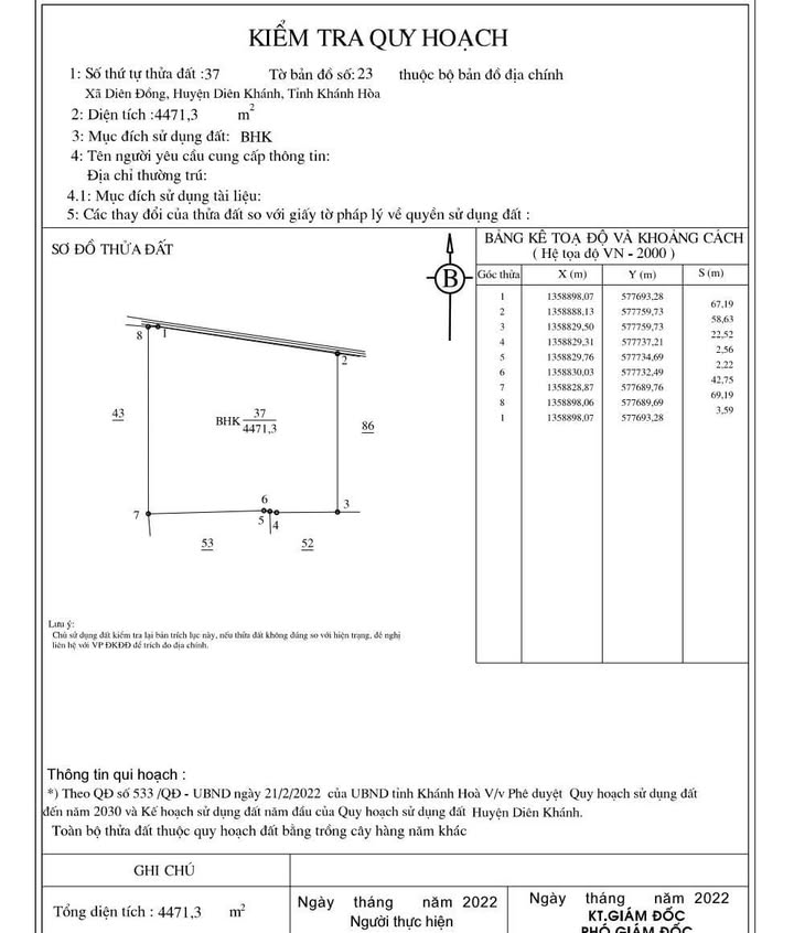 Farm Diên Đồng 4471m² giá 145 triệu - Đầu tư sinh lời ngay!