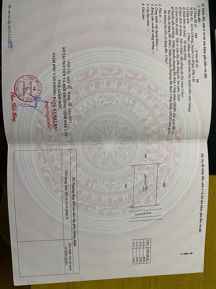 Đất nền chính chủ xã Cuôr Đăng, huyện Cư M'gar, 180m² chỉ 435 triệu - Cơ hội đầu tư tuyệt vời!