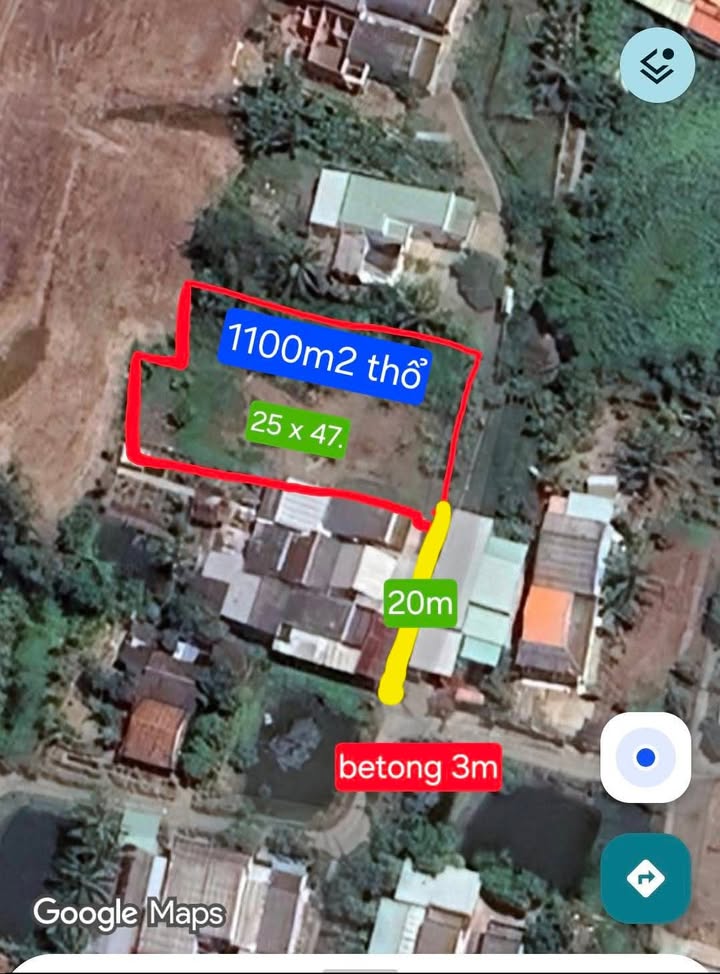 Đất thổ cư 1100m² ấp Trung, xã Đông Thạnh, giá 4.2 tỷ - Pháp lý rõ ràng!