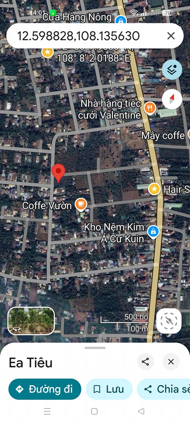 Đất nền thôn 2A, xã Ea Ktur, Đắk Lắk 612m² giá 6.46 tỷ - Mặt tiền đường rộng rãi!