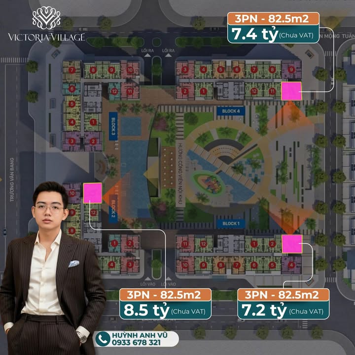 Căn hộ Victoria Village 82m² giá từ 5.85 tỷ - Sẵn sàng giao dịch ngay!
