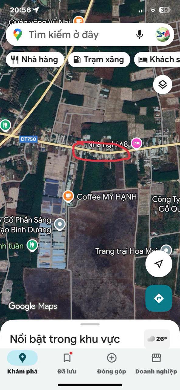 Đất nền thổ cư ĐT750 Bàu Bàng 500m² - Cơ hội đầu tư hấp dẫn!