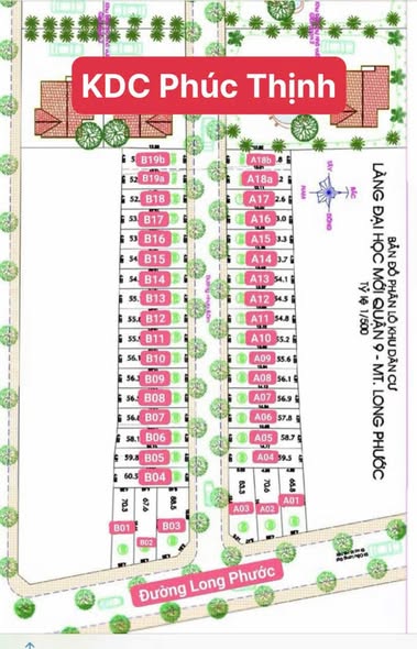 Đất nền Phúc Thịnh Quận 9 60m² giá 3.45 tỷ - Sổ đỏ chính chủ, xây 4 tầng