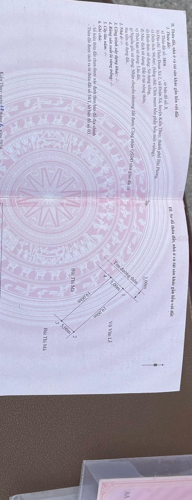 Lô đất Đoàn Xá, Kiến Thụy 94m² giá 2.4 tỷ - Vị trí tiềm năng gần cảng logistics!