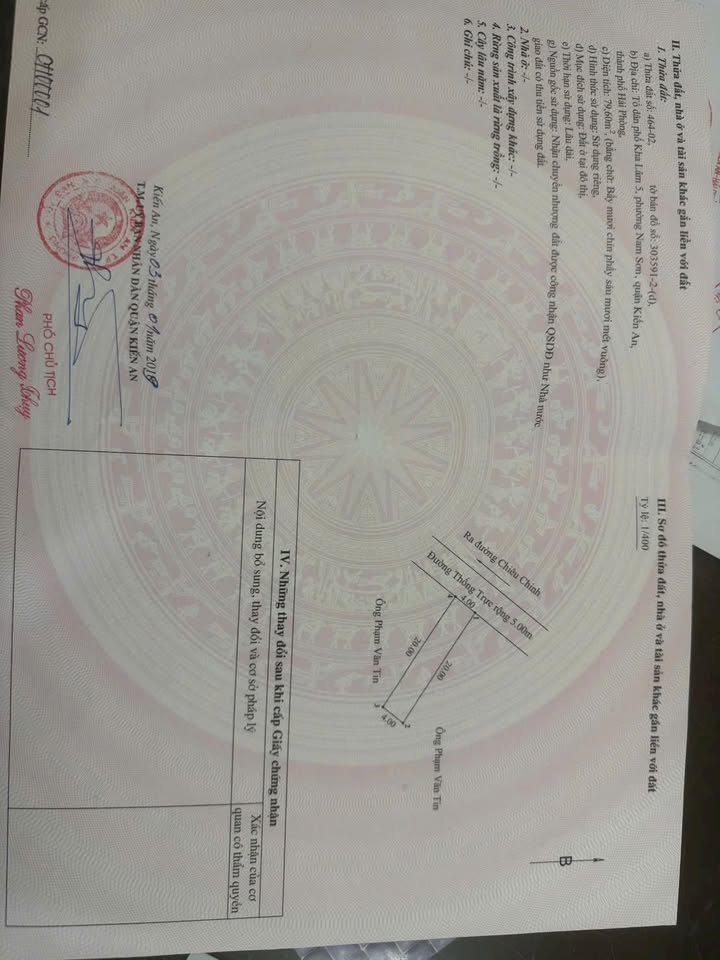 Đất mặt đường Kha Lâm 3, Kiến An, Hải Phòng 80m² giá 3.68 tỷ - Cơ hội vàng đầu tư!