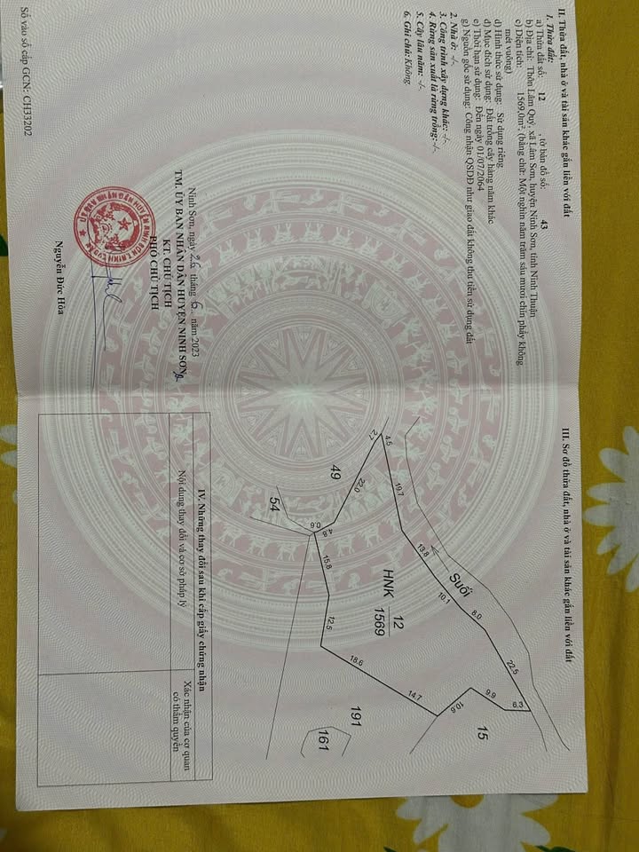 Đất HNK 3.550m² thôn Lâm Quý, Ninh Thuận - Giá chỉ 530 triệu!