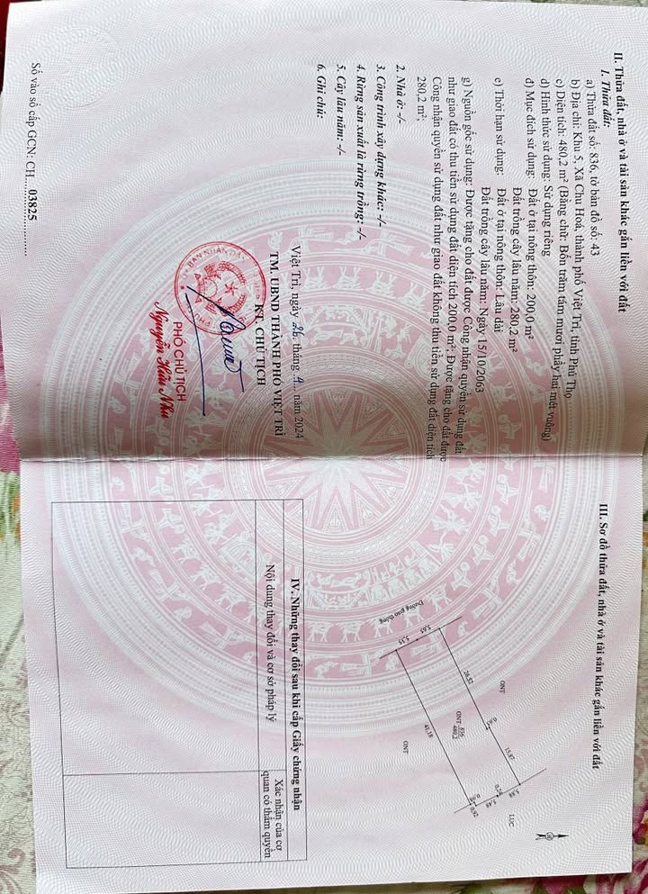 Đất nền 480m² tại Khu 5, Hy Cương, Việt Trì - Giá 2 tỷ, vị trí đắc địa!