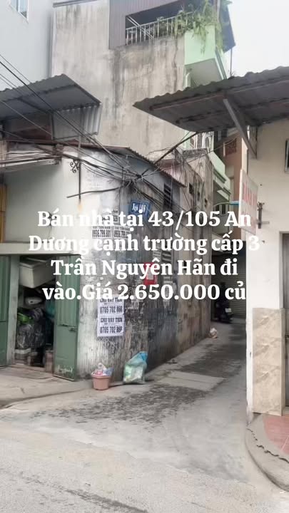 Nhà 2.5 tầng tại 43/105 An Dương, Hải Phòng 53m² - Sẵn sàng chuyển nhượng!
